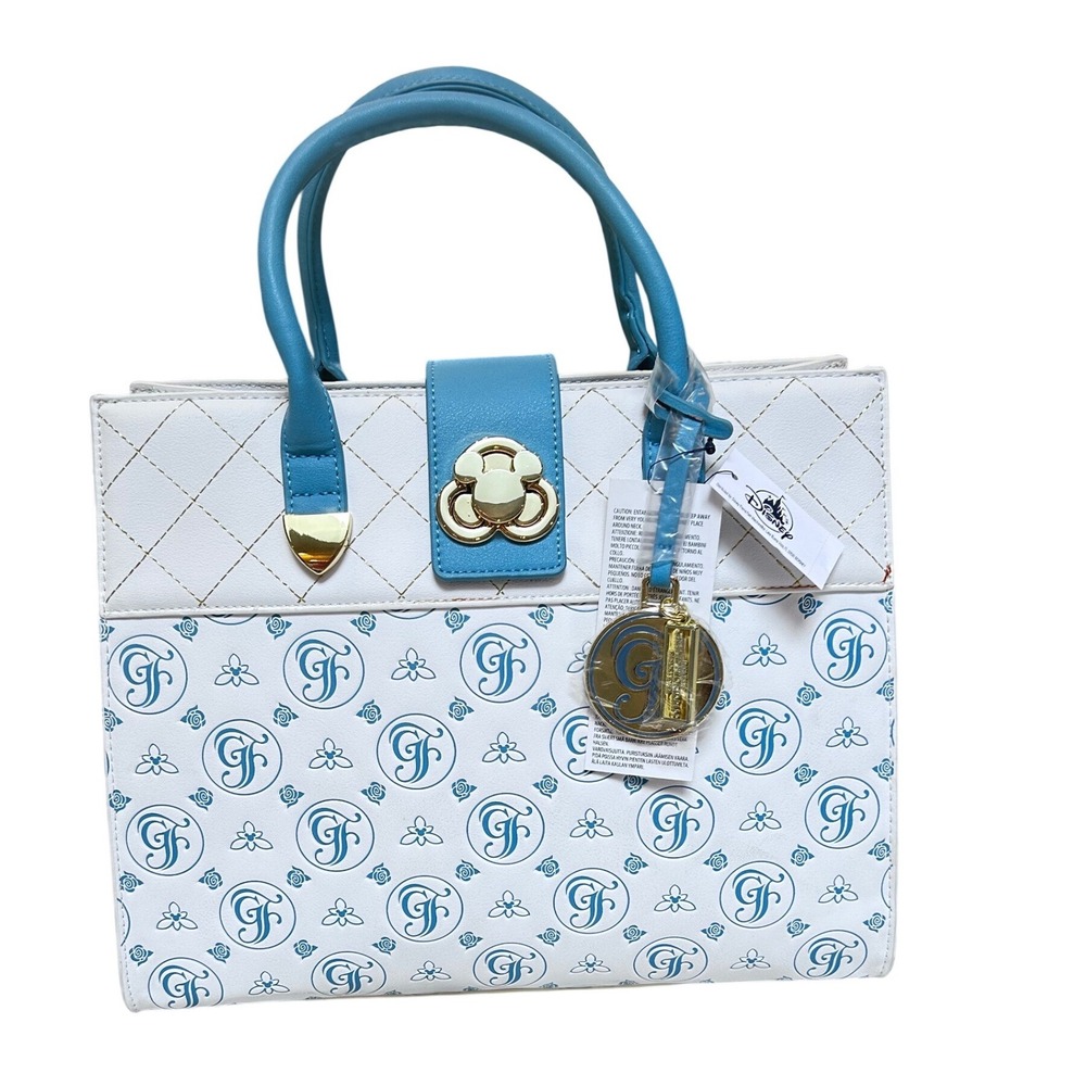 Disney Parks Loungefly Grand Floridian Resort Spa Satchel Bag White Blue NWT
